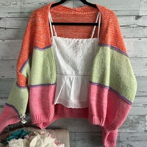 Cute multi-colored cardigan!